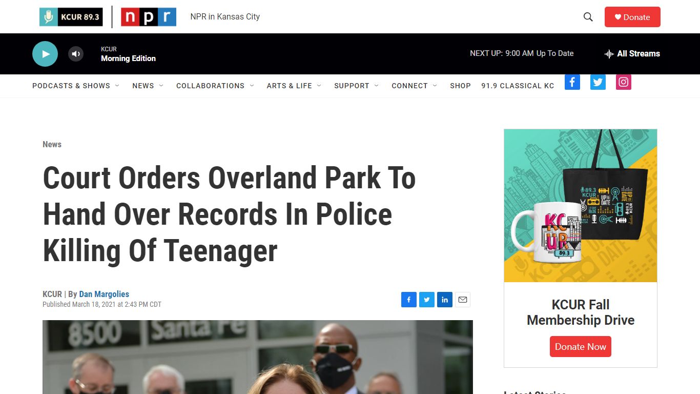 Court Orders Overland Park To Hand Over Records In Police ... - KCUR